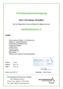 Seilklettertechnik C